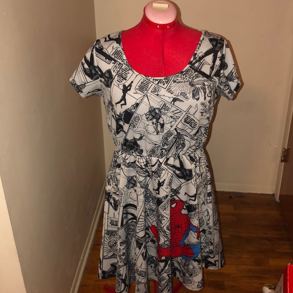Marvel Spider-Man Comic Short Sleeve Dress